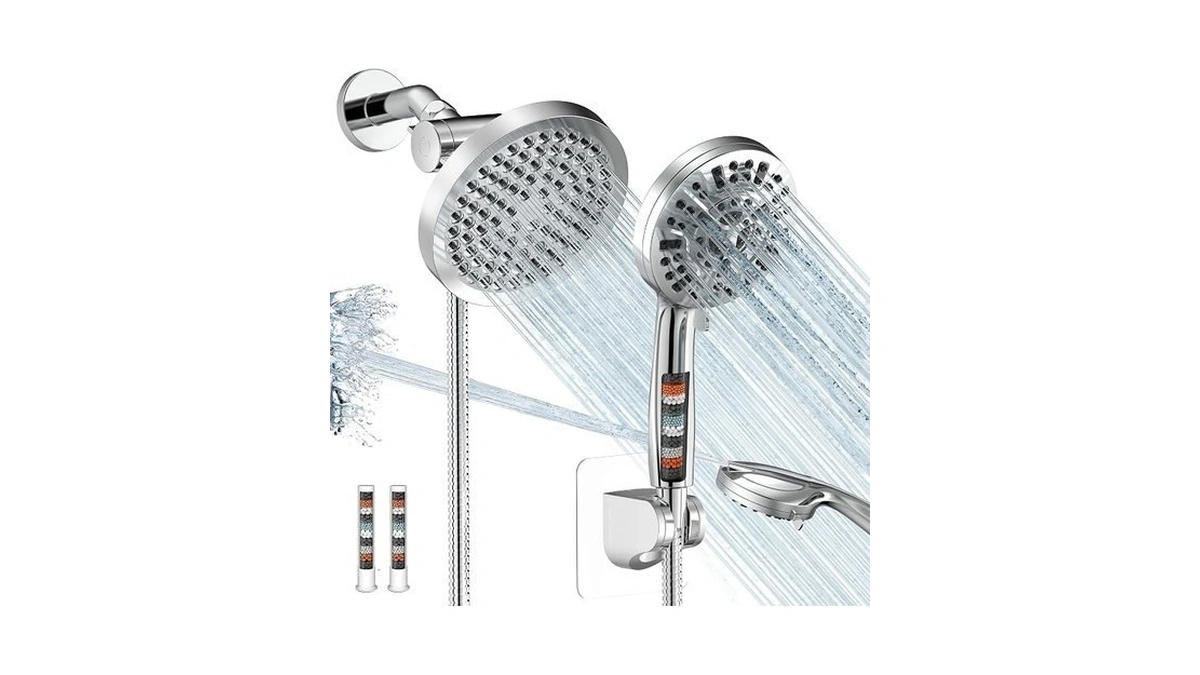 Ultrtxenova Shower Head With Handheld Spray Combo,high Pressure Dual Double