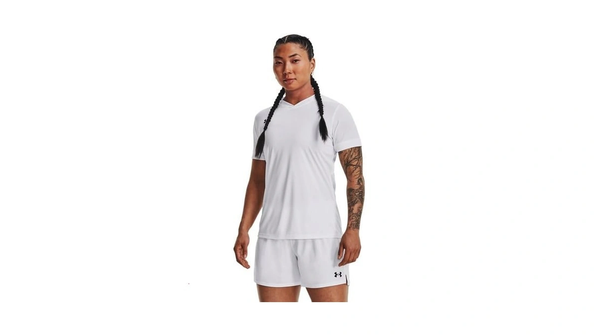 Under Armour Womens Maquina 3.0 Jersey, (100) White / /