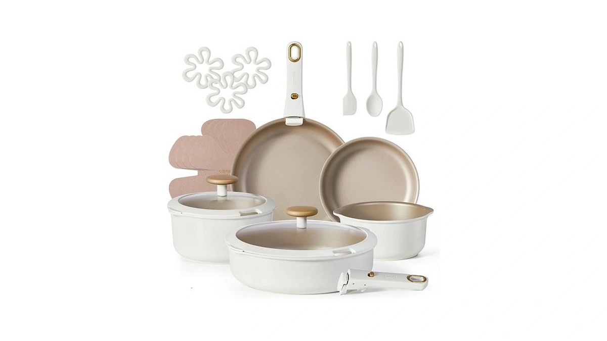 Carote 19 Pcs Pots And Pans Set, Nonstick Cookware Sets