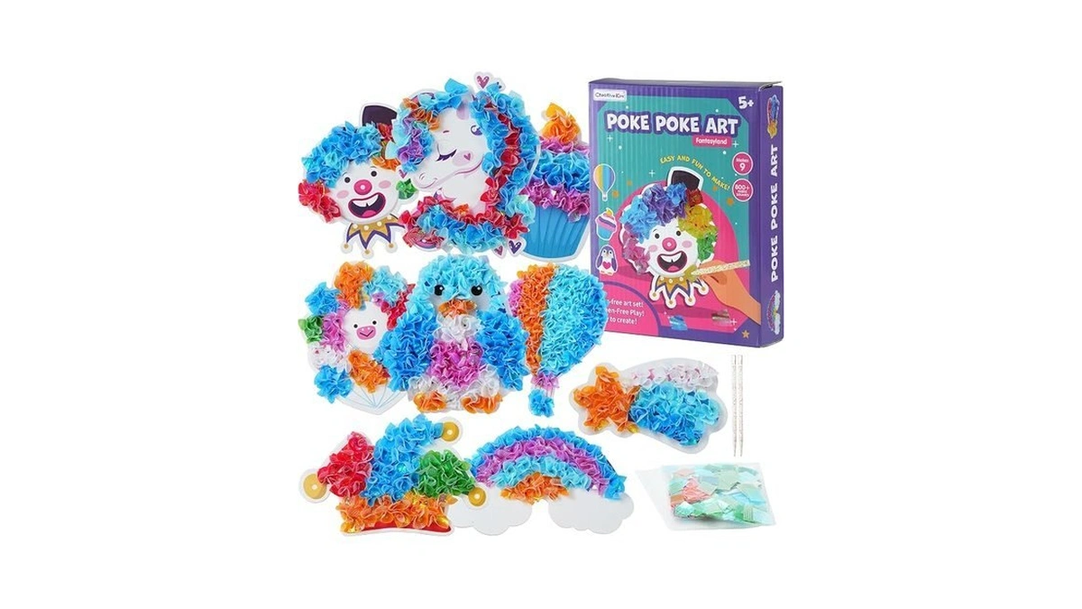 Poke Art Kit For Girls Ages 4-8 | Princess Theme