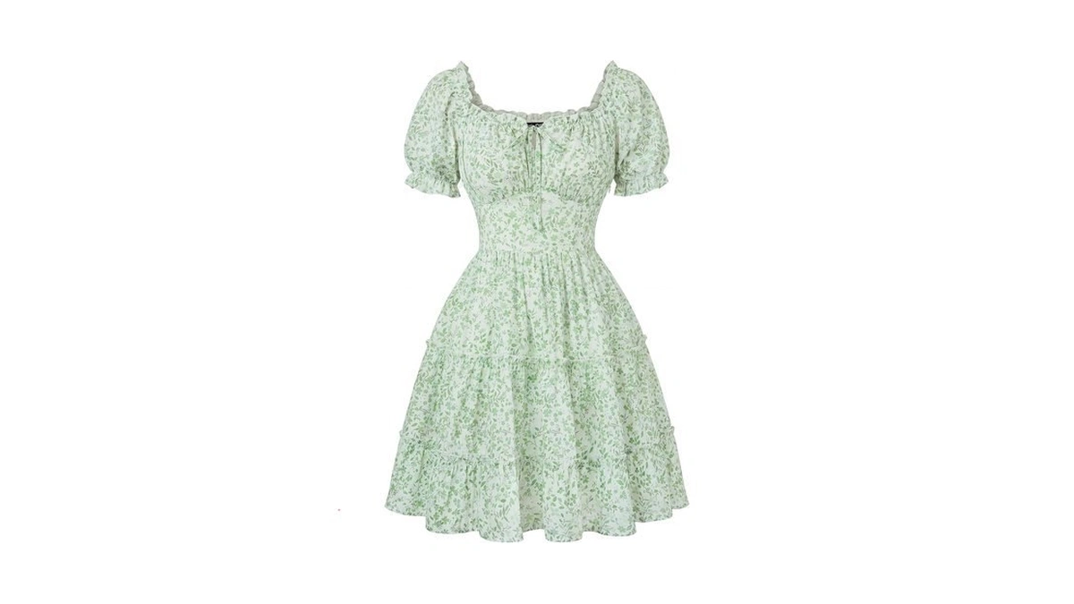 Scarlet Darkness Floral Corset Mini Dress Women Teen Summer Off