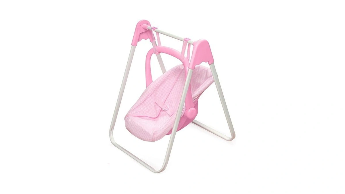 Badger Basket Doll Swing Carrier - Adjustable Toy Swing For