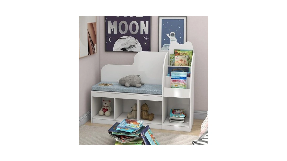 Taohfe Reading Nook For Kids With 4 Storage Cubes And