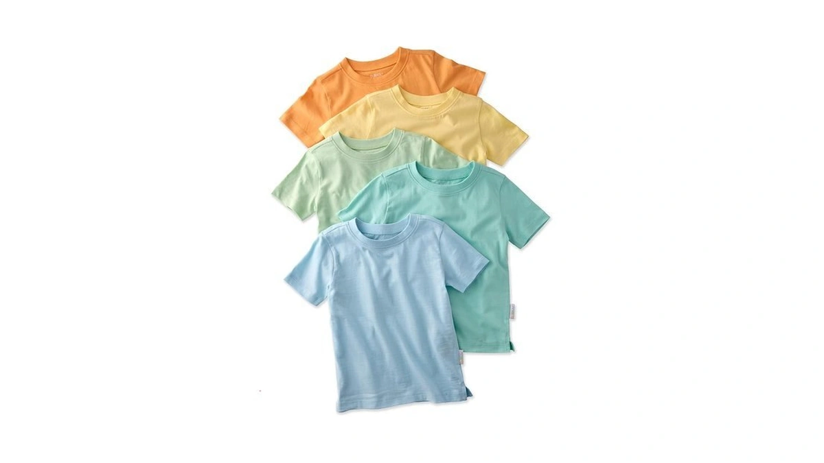 Butterblu Taylor 5-pack Short Sleeve T-shirts​ 100% Organic Cotton For