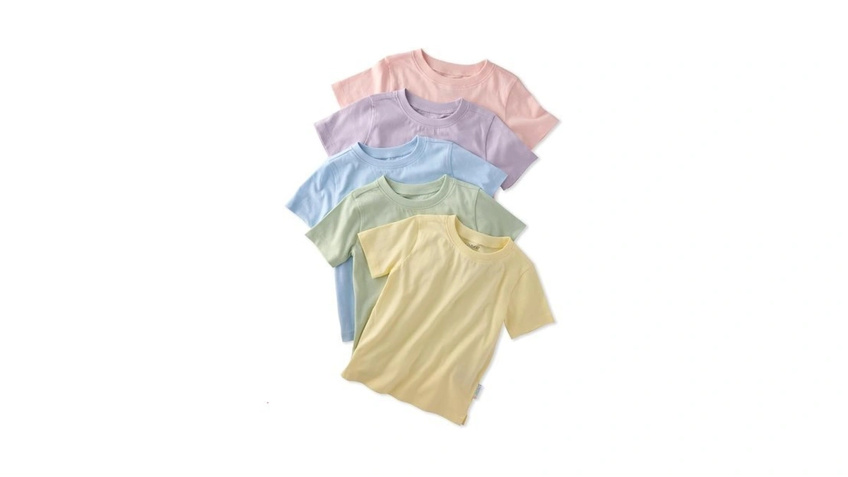 Butterblu Taylor 5-pack Short Sleeve T-shirts​ 100% Organic Cotton For