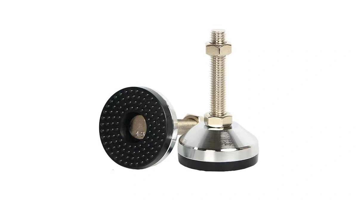 Susenya Adjustable Threaded Pole Leveling Foot,2-pack, Table Self Leveling Feet