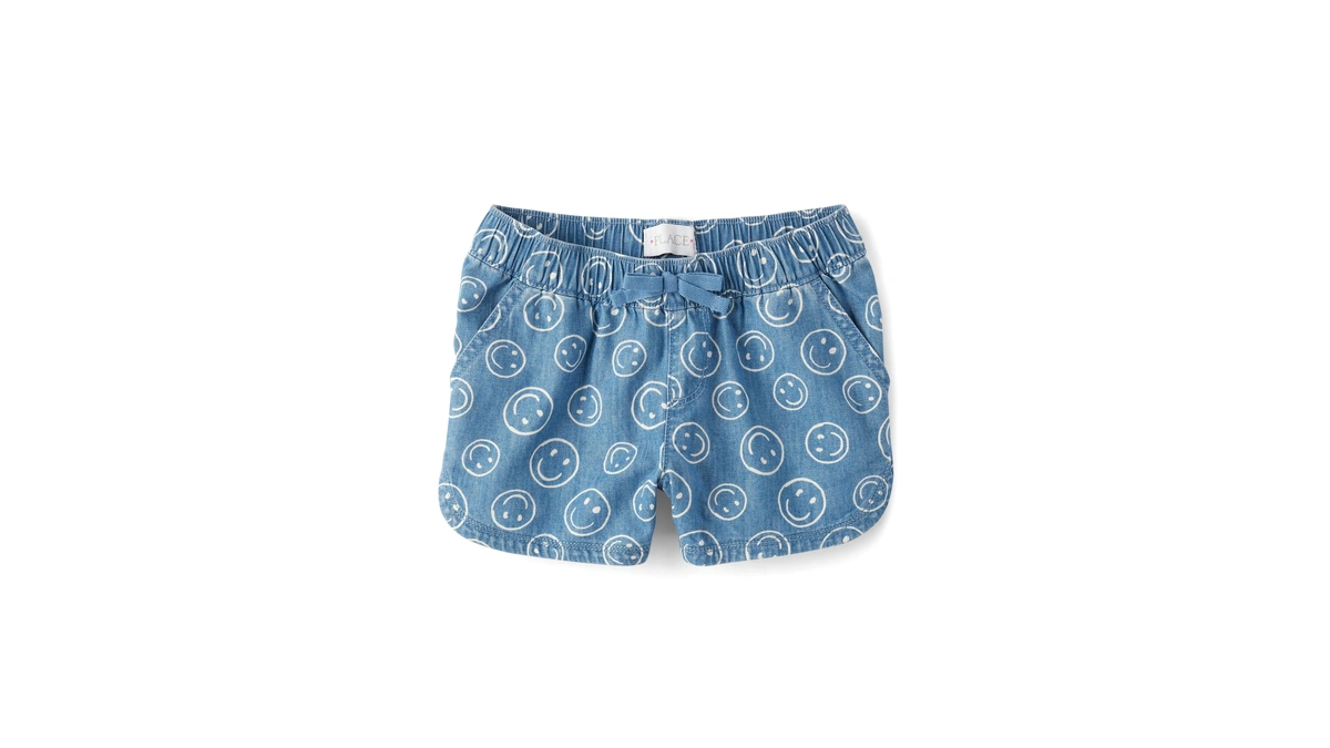 The Children's Place,girls,denim Pull On Shorts,smiles,10