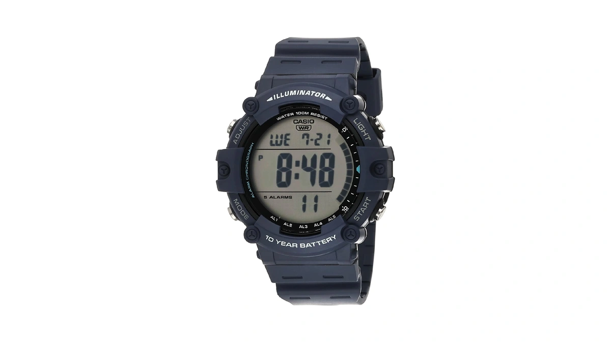 Casio Illuminator 10-year Battery 100m Water Resistant Led Backlight 5-alarm