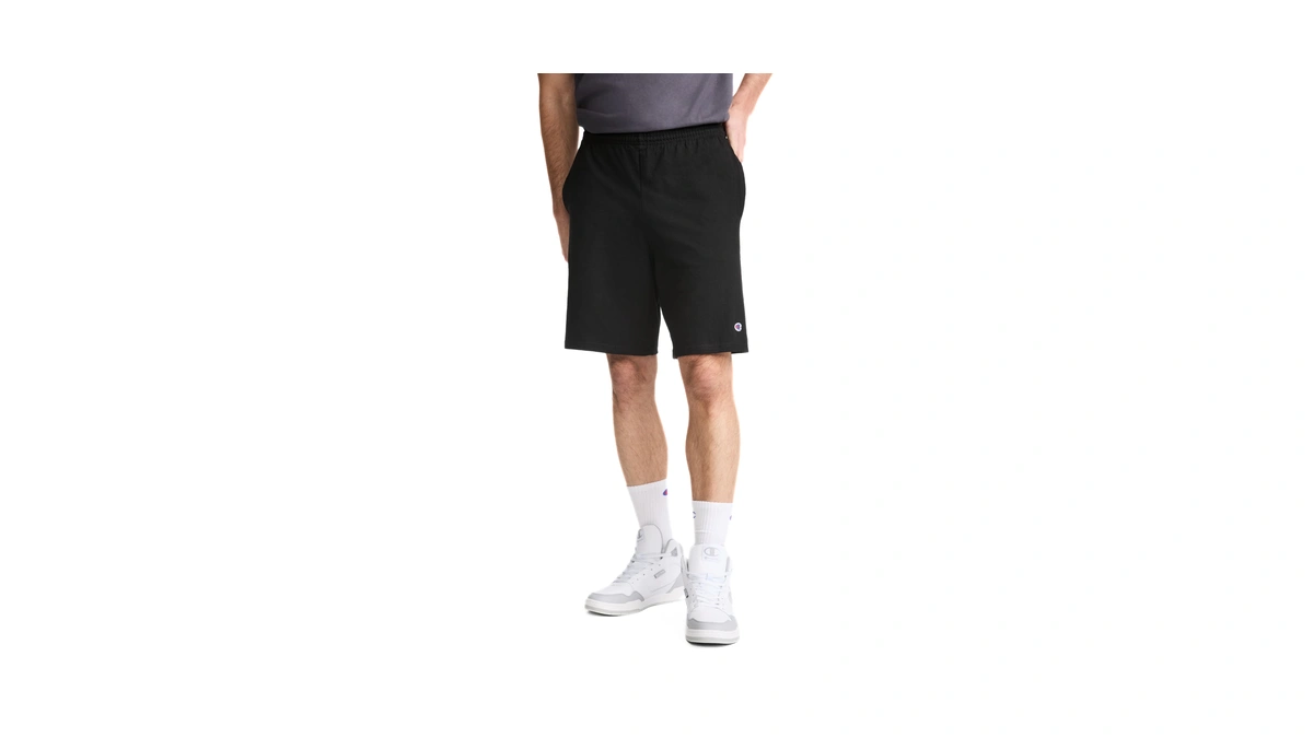 Champion Men's Lounge Shorts, Standard Fit, 9 Inch Inseam, Lightweight