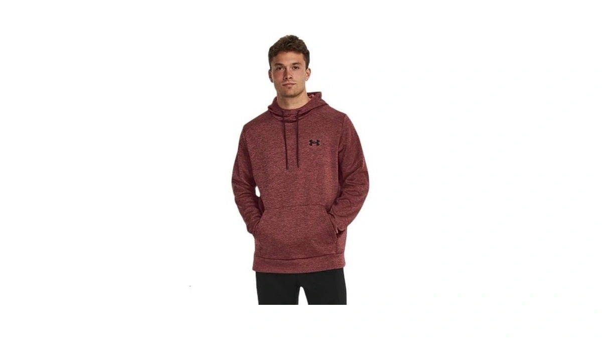 Under Armour Men's Armourfleece Twist Hoodie, (600) Dark Maroon /