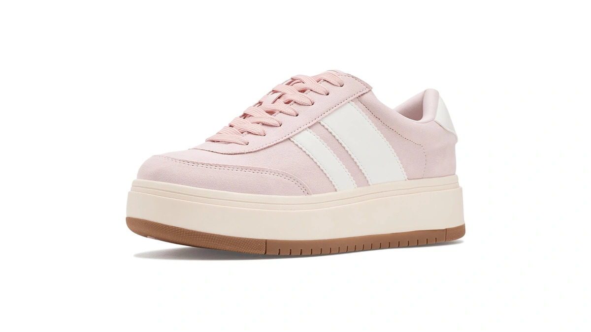 Madden Girl Women's Navida Sneaker, Light Melon Multi, 6.5