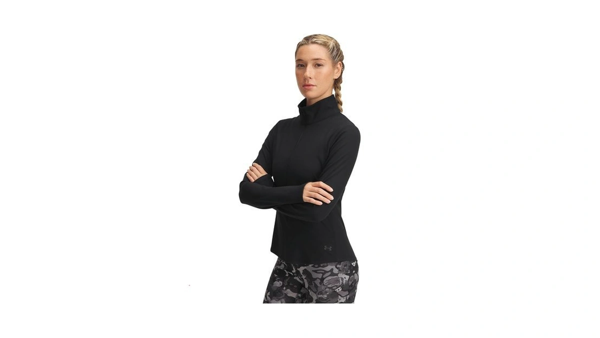 Under Armour Womens Motion 1/2 Zip, (002) Black / /