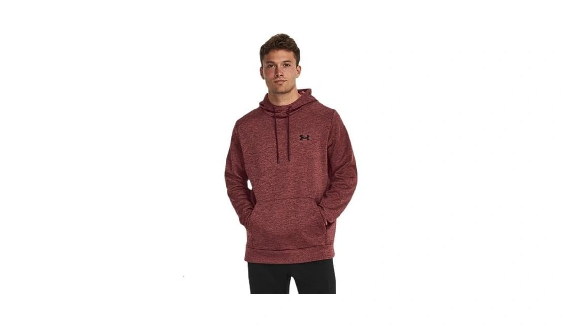 Under Armour Men's Armourfleece Twist Hoodie, (600) Dark Maroon /