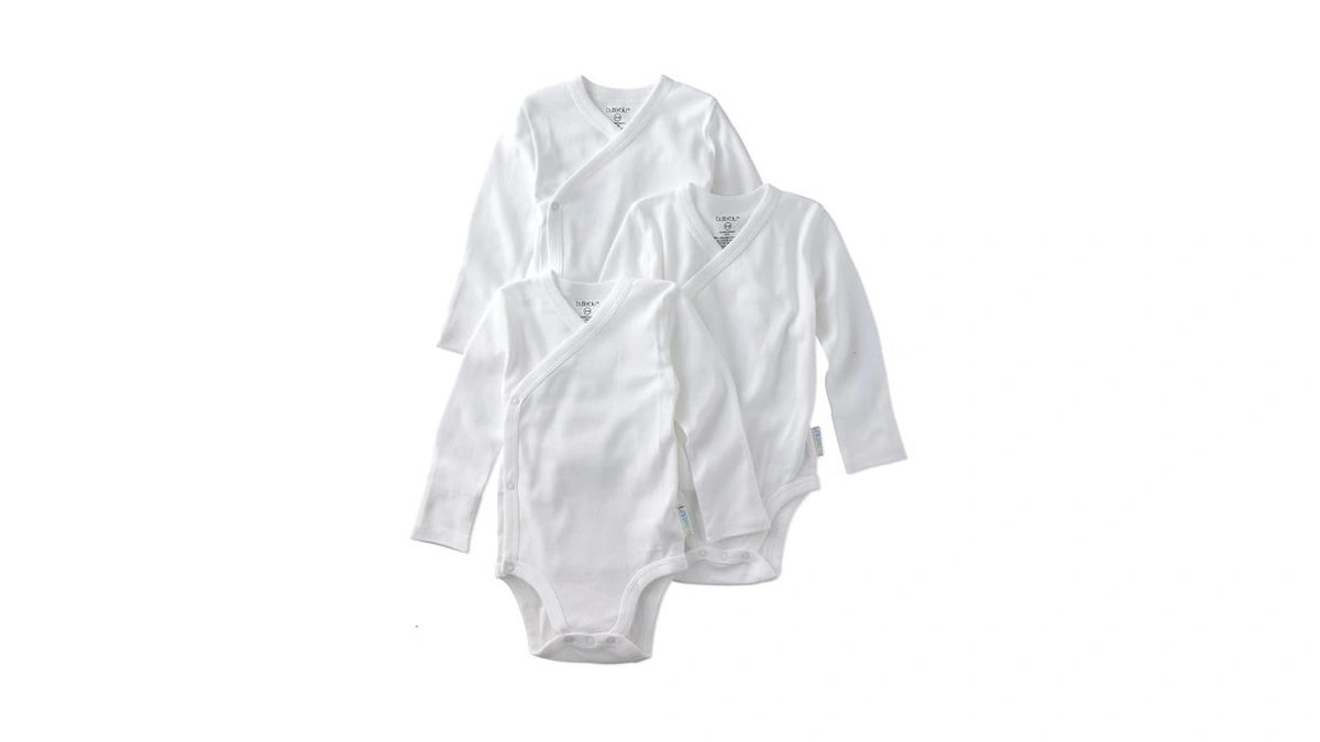 Butterblu Sterling 3-pack Kimono Bodysuits 100% Organic Cotton Side Snap