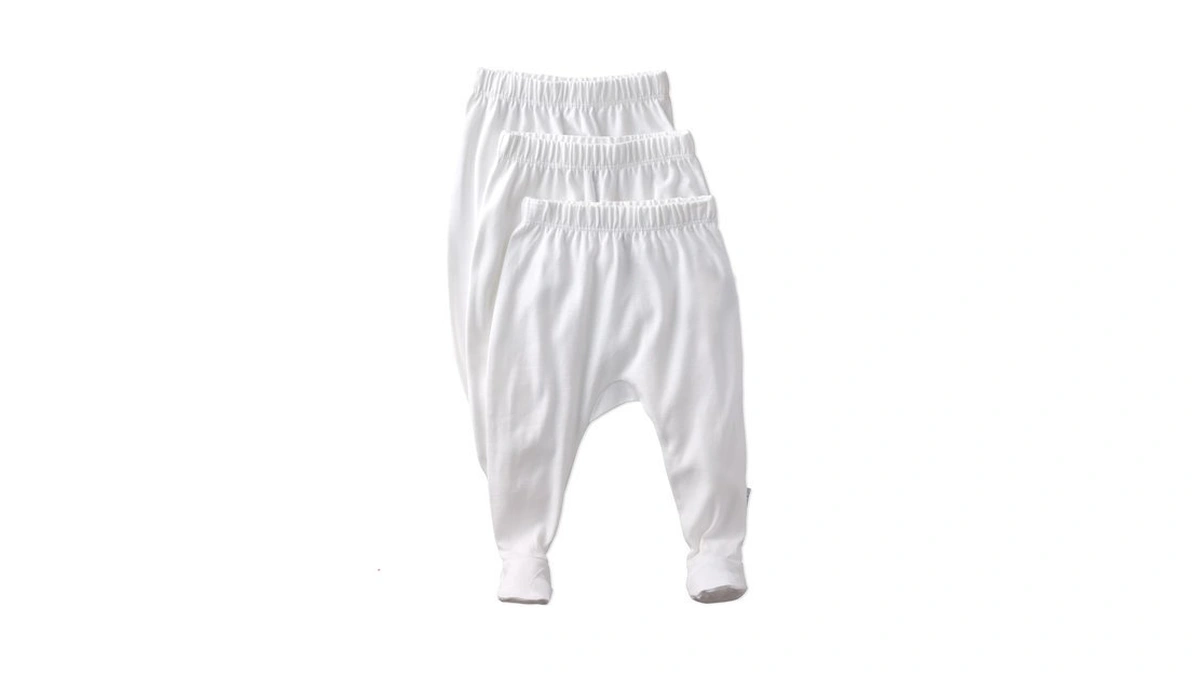 Butterblu Fallon 3-pack Footed Pants 100% Organic Cotton Bottoms For