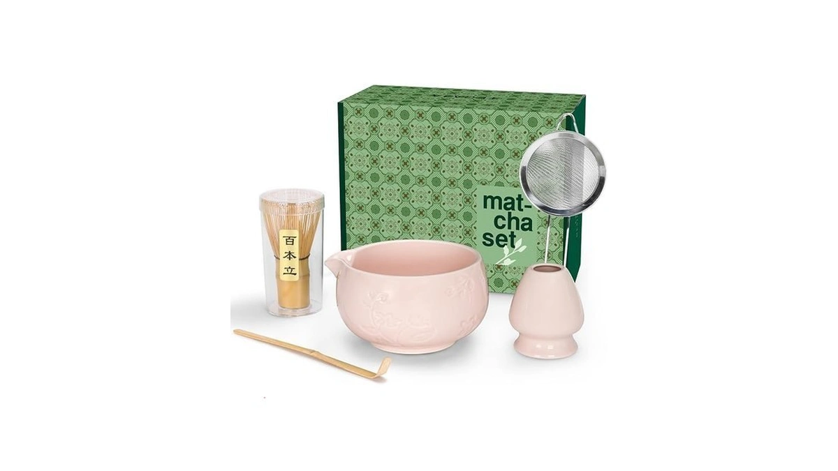 Matcha Whisk Set, Ceramic Matcha Set Includes Matcha Bowl, Matcha