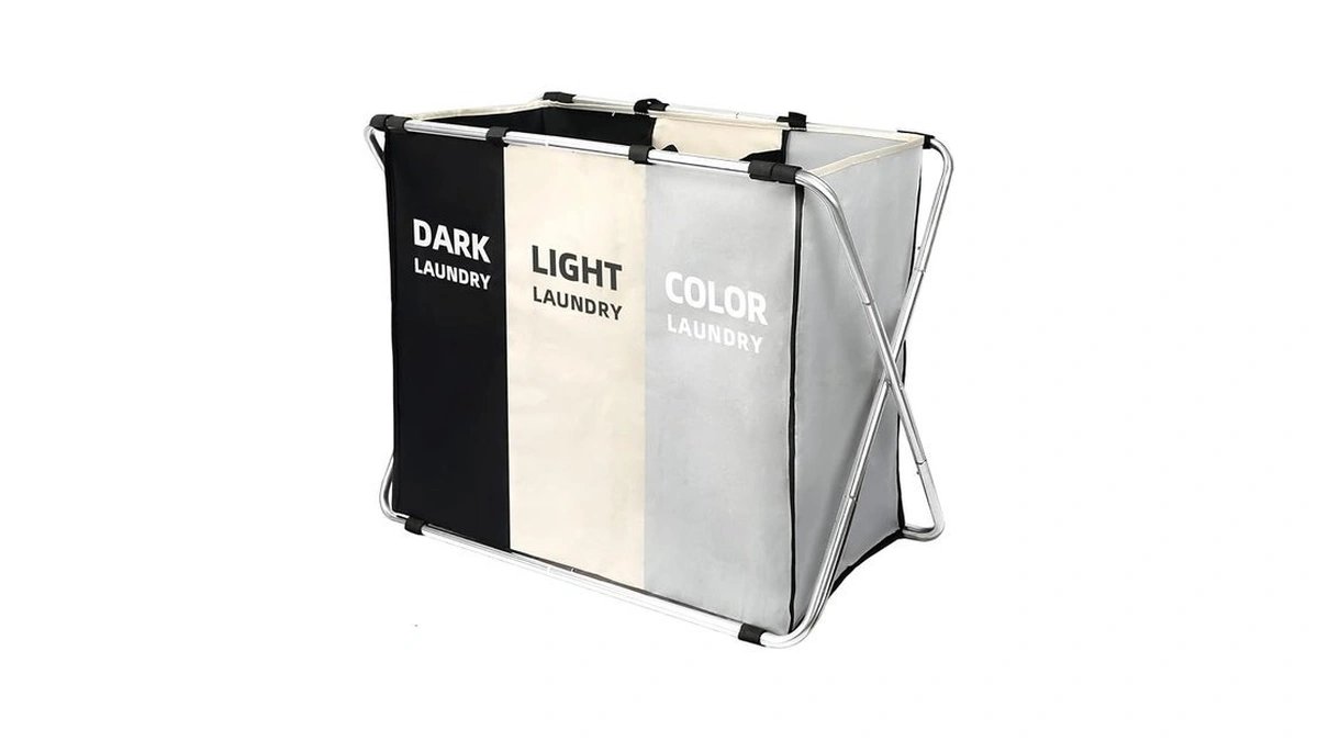 180l Large Laundry Basket, Freestanding Laundry Hamper, Collapsible Tall Clothes