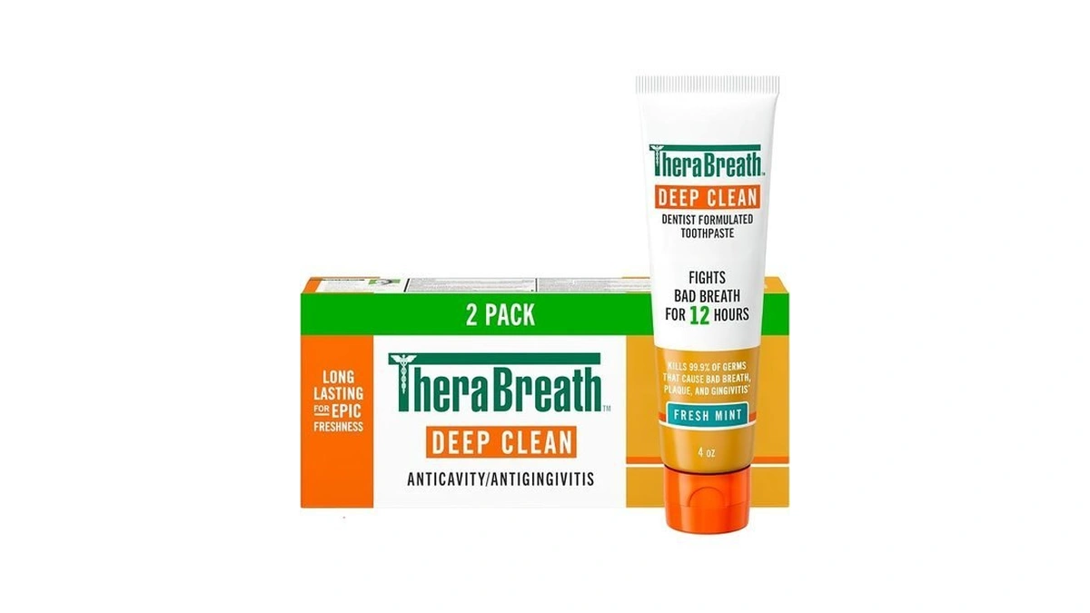 Therabreath Deep Clean Toothpaste, Kills 99.9% Of Germs That Cause