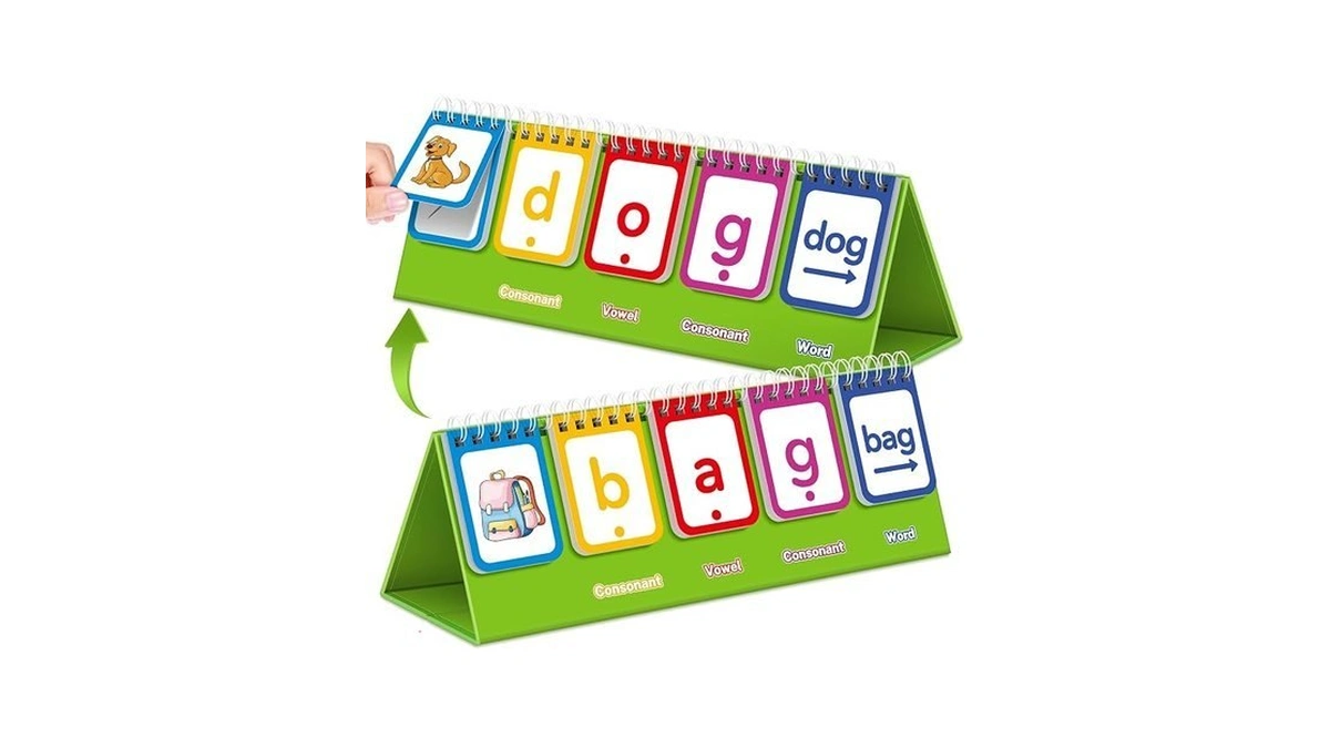 Praxikidy Cvc Word Games,phonics Flash Cards For Preschool Kindergarten Learning