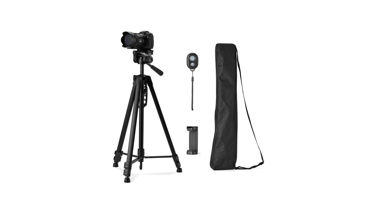 Amazon Basics 60" Lightweight Tripod For Camera And Phone With