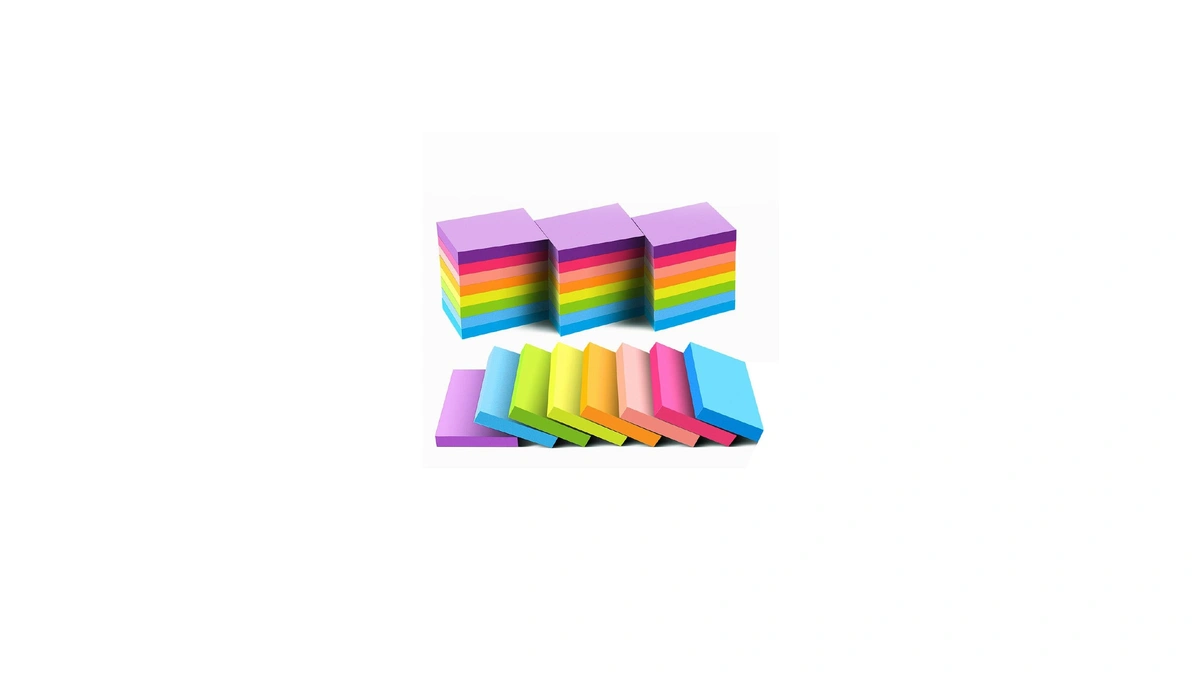 Mini Sticky Notes 1.5x2 Inches, Bright Colors Self-stick Pads, 24