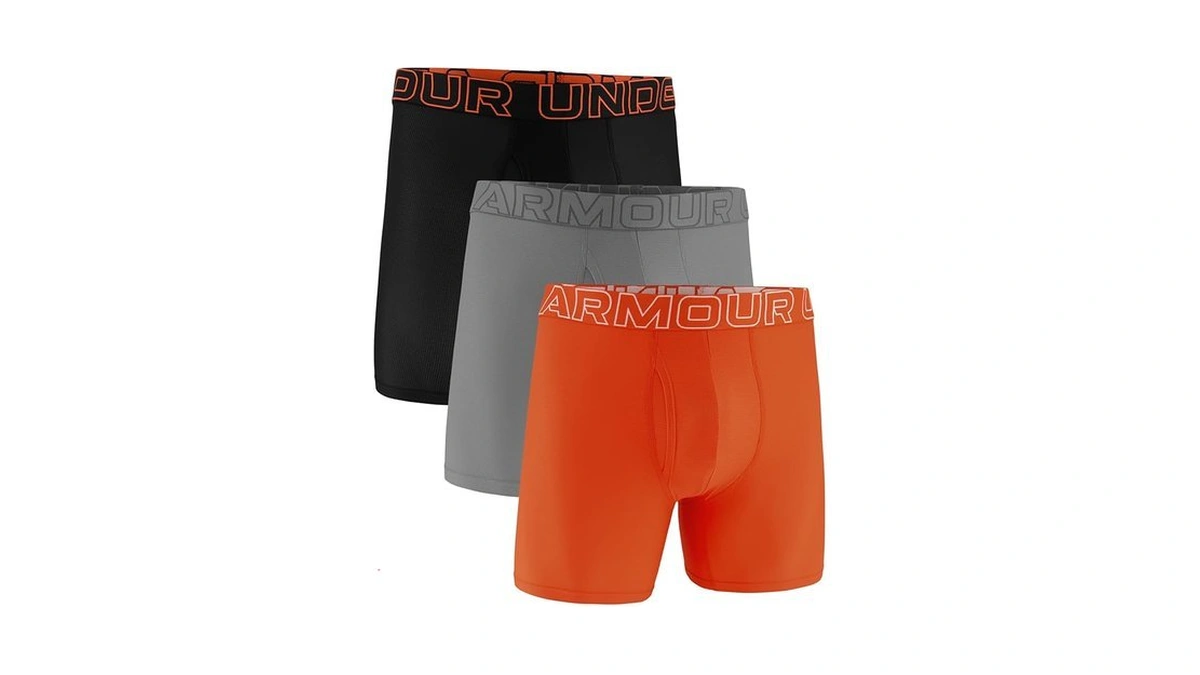Under Armour Men's Performance Tech Mesh Boxerjock Brief Underwear, 6"