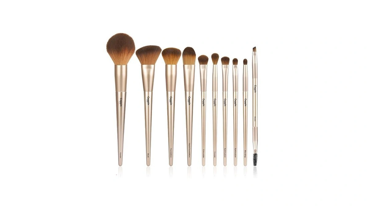 Ceppin Professional Makeup Brushes 10pcs, Premium Synthetic Make Up Brush
