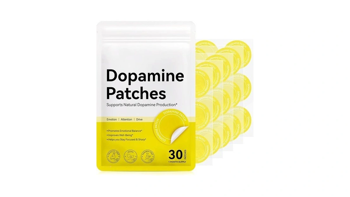 Zbqiex Dopamine Patches - Plant-based Herbal Blend, Supports Dopamine &