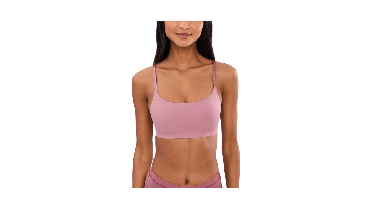 Calvin Klein Invisibles Comfort Seamless Adjustable Skinny Strap Bralette Bra