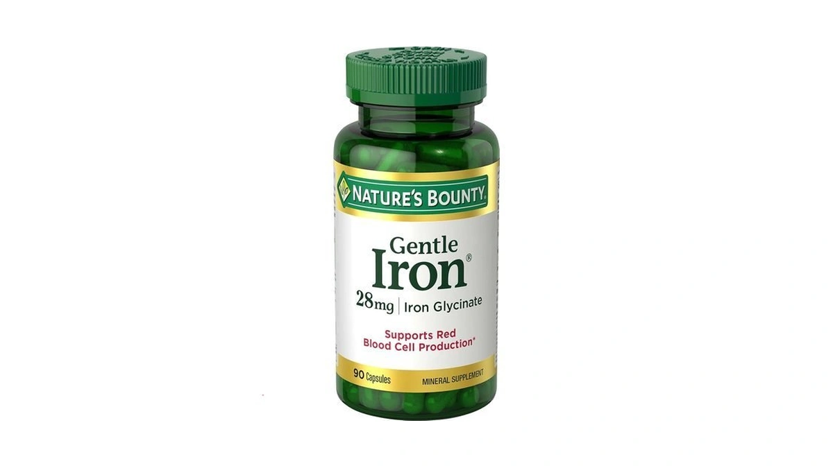 Nature’s Bounty Gentle Iron 28 Mg Capsules With Vitamin C,