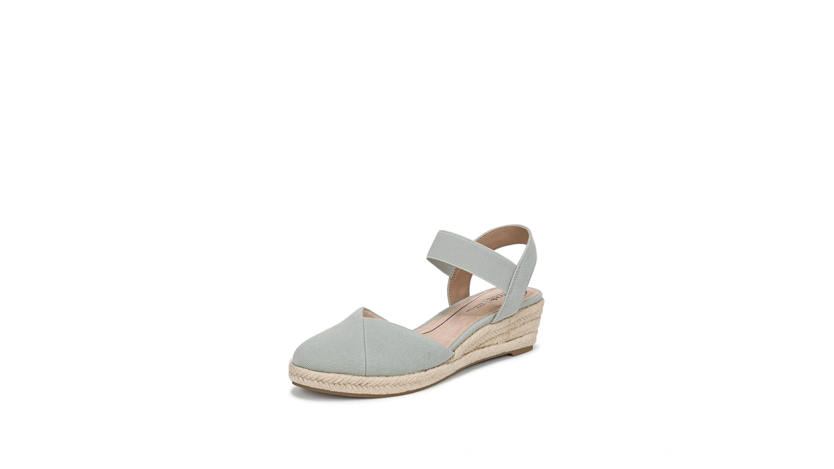 Lifestride Women's Kimmie Espadrille Wedge Sandal Jade Green 12 M