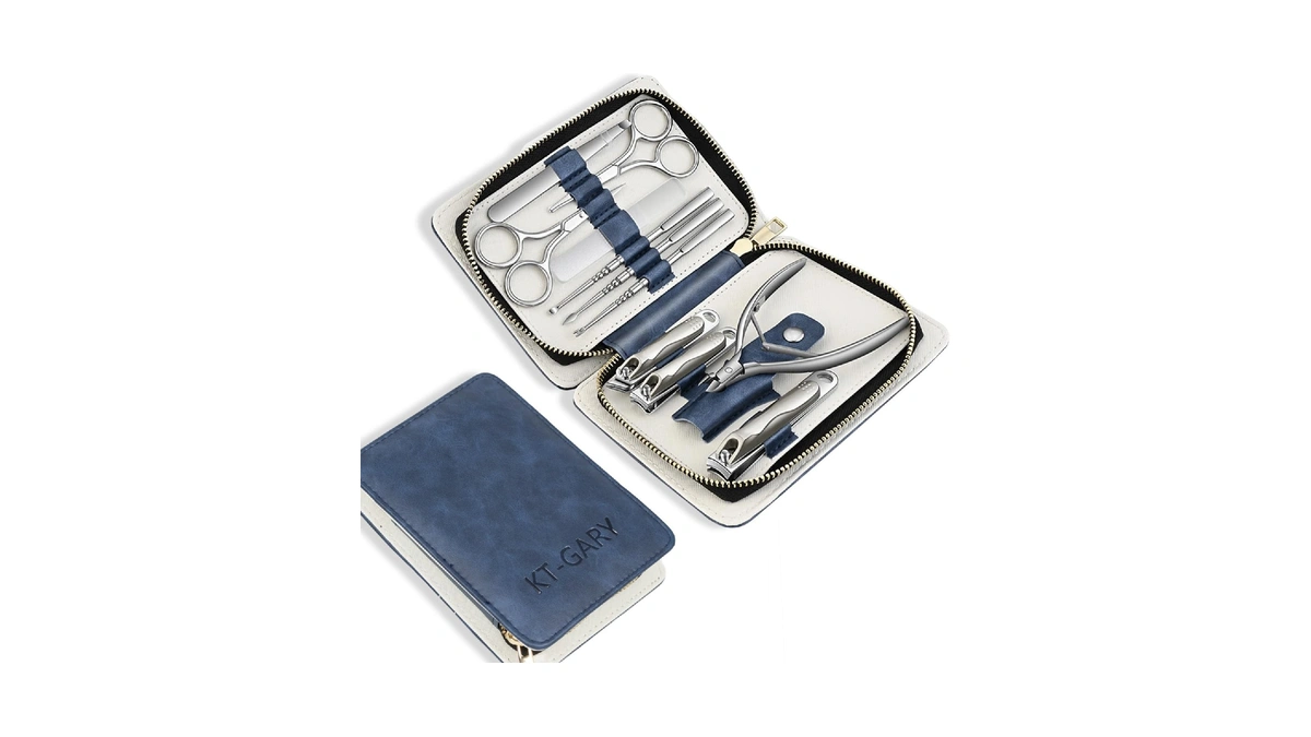 Kt-gary Manicure Set,professional Nail Care Manicure Pedicure Kit,11 In 1