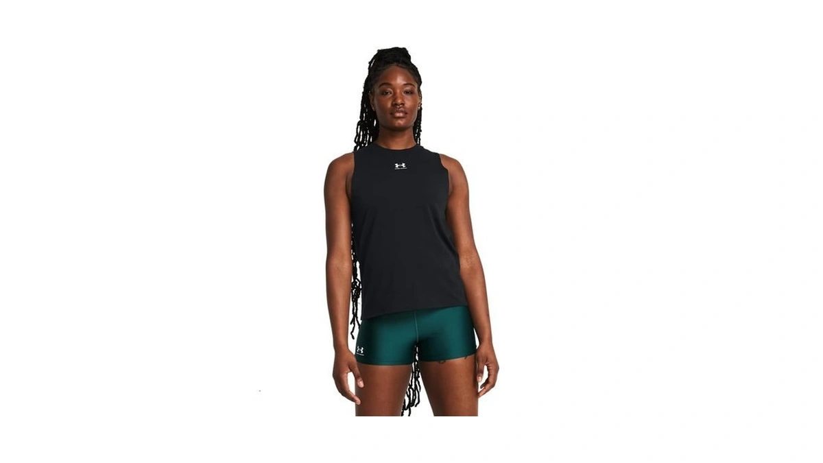 Under Armour Womens Rival Muscle Tank, (001) Black / /