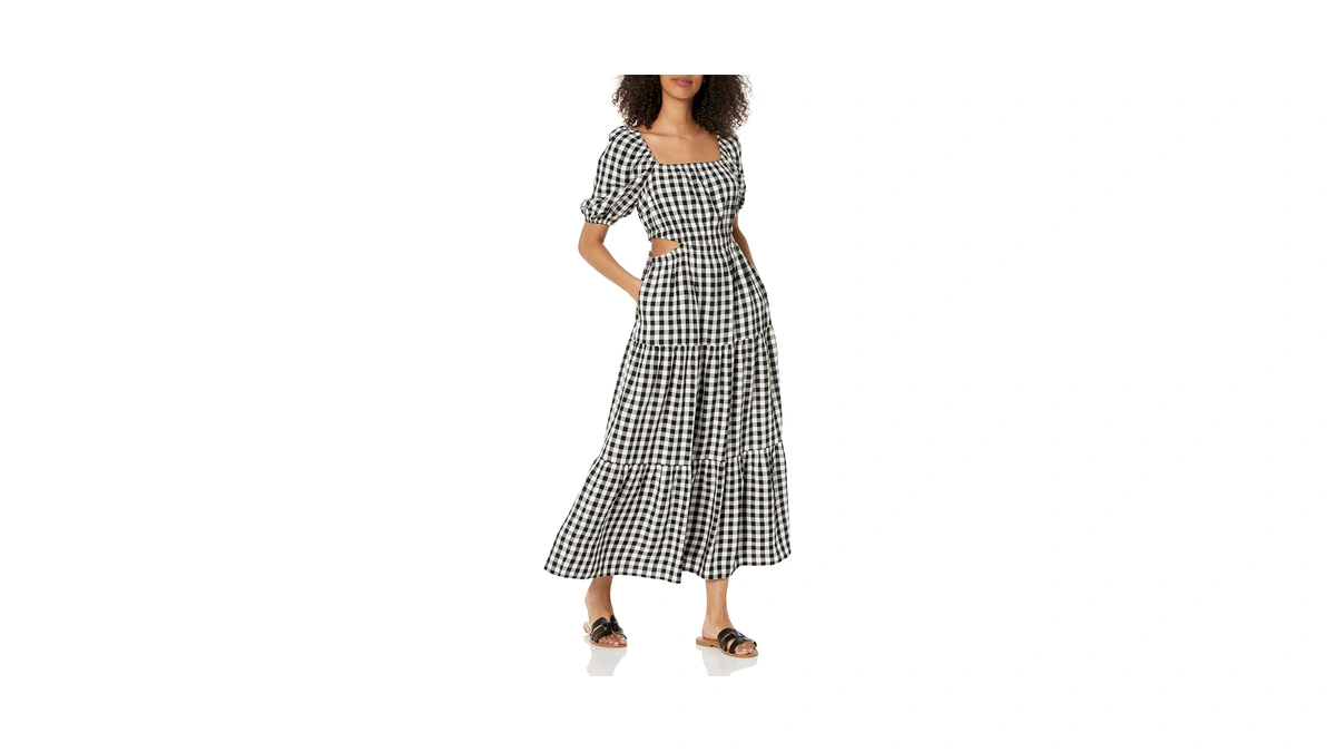 The Women Anaya Square Neck Cut-out Tiered Ma...