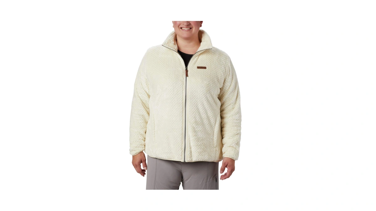Columbia Women's Fire Side Ii Sherpa Full Zip, Chalk, Large