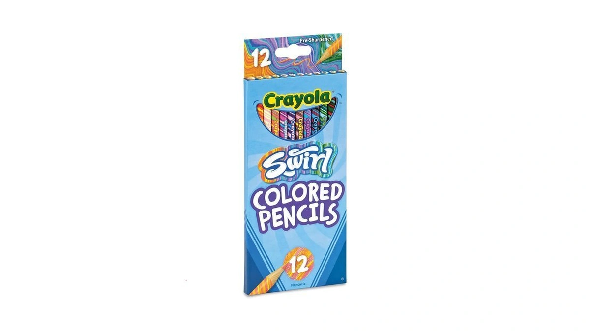 Crayola Swirl Colored Pencils For Kids, 12ct, Cute School Supplies,