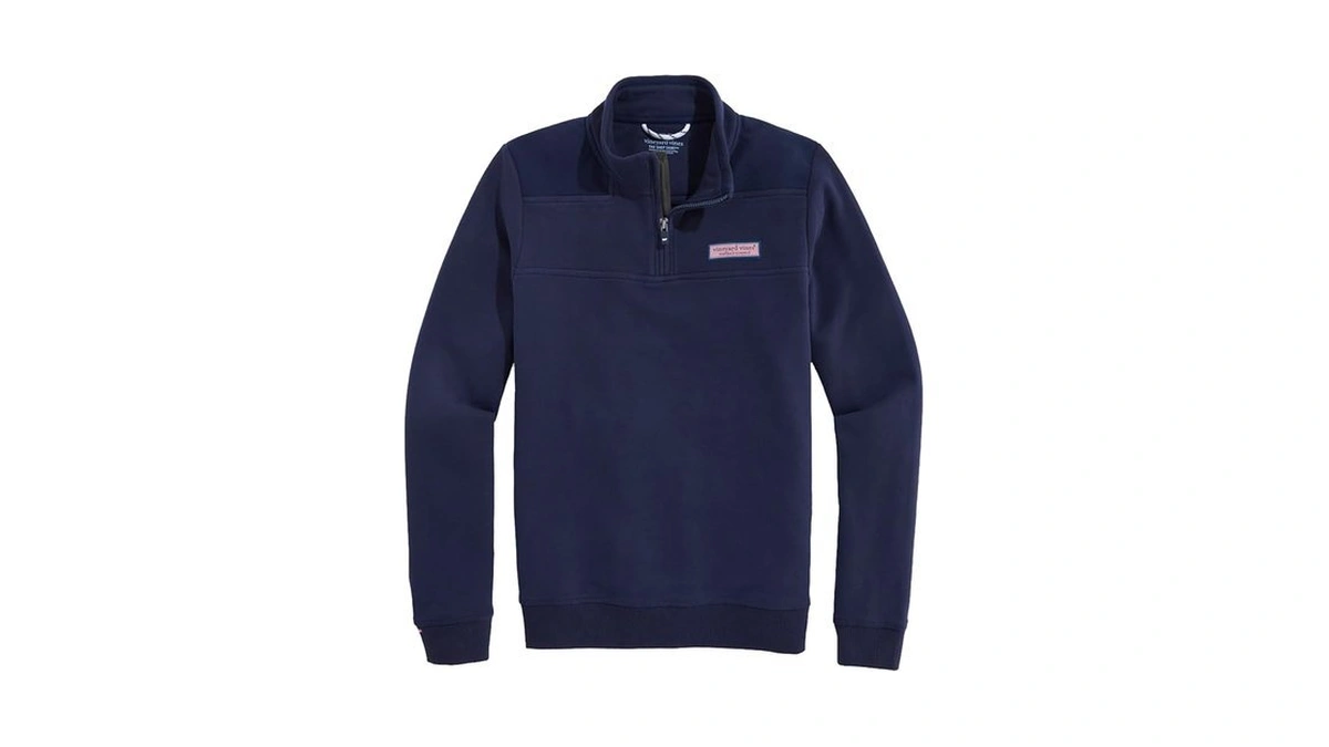 Vineyard Vines Boys' Shep Shirt Half-zip Pullover Nautical Navy