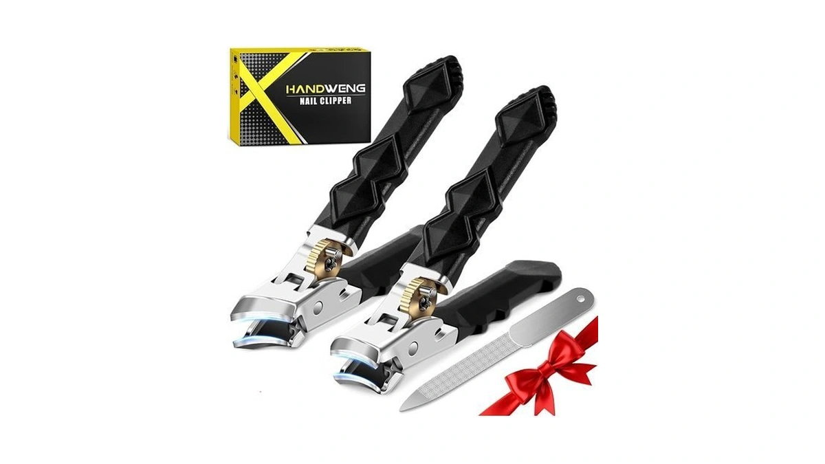 Toenail Clippers For Thick Toenails, Slanted Nail Clippers For Men,