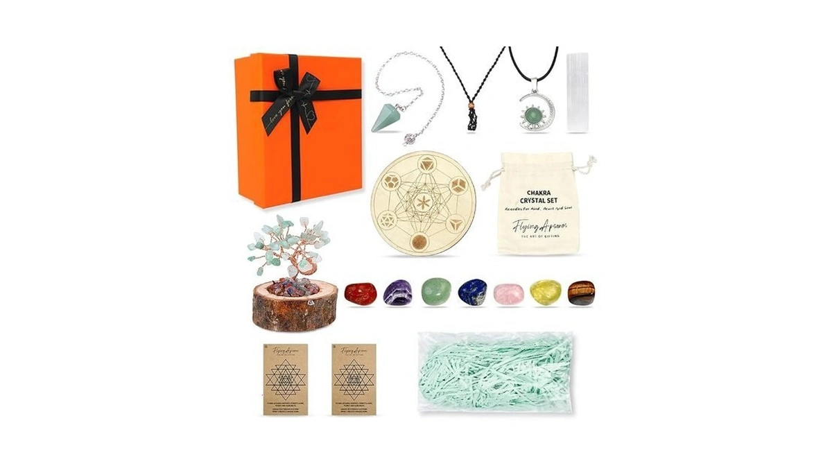 Apsaras Usa Crystals And Healing Stones,16 Pcs Healing Crystal Set