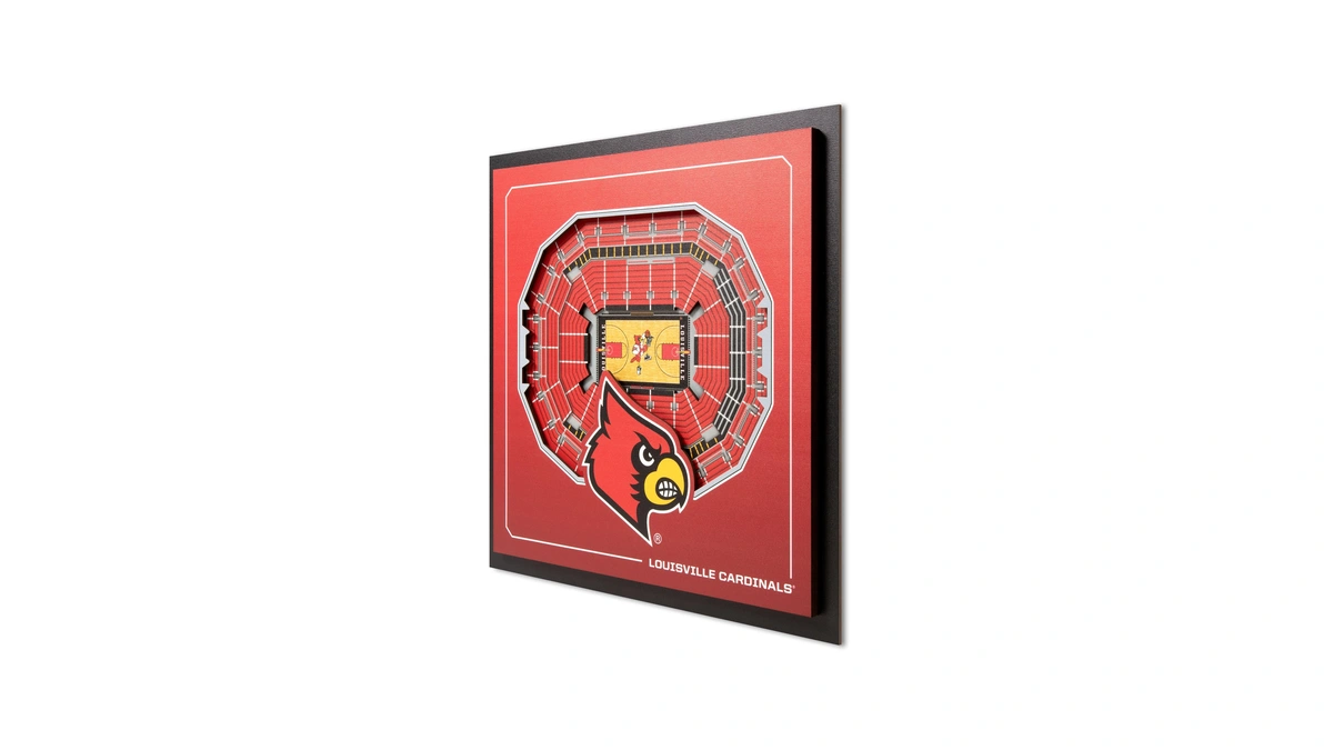 Youthefan Officially-licensed Ncaa Louisville Cardinals Stadium Series 3d Wall Art