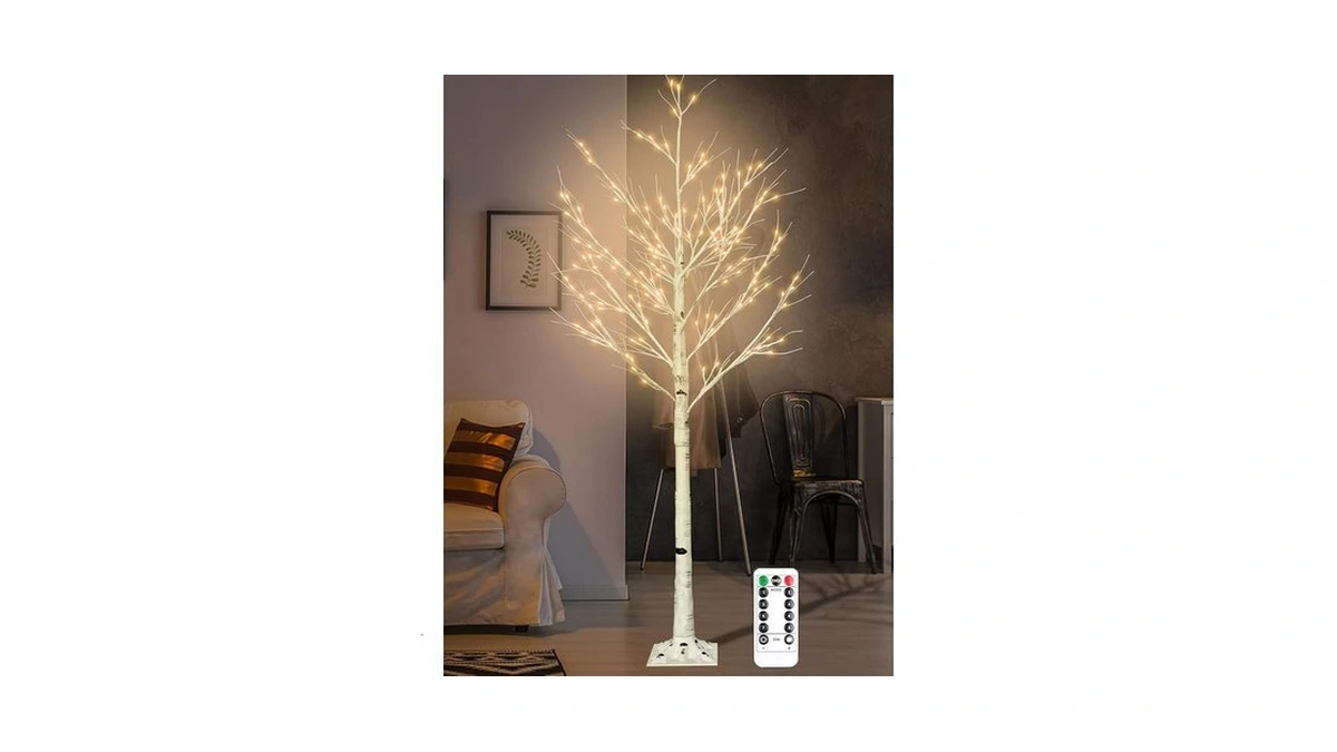Amazon code: 6ft Lighted Birch Tree With 160 Leds War
