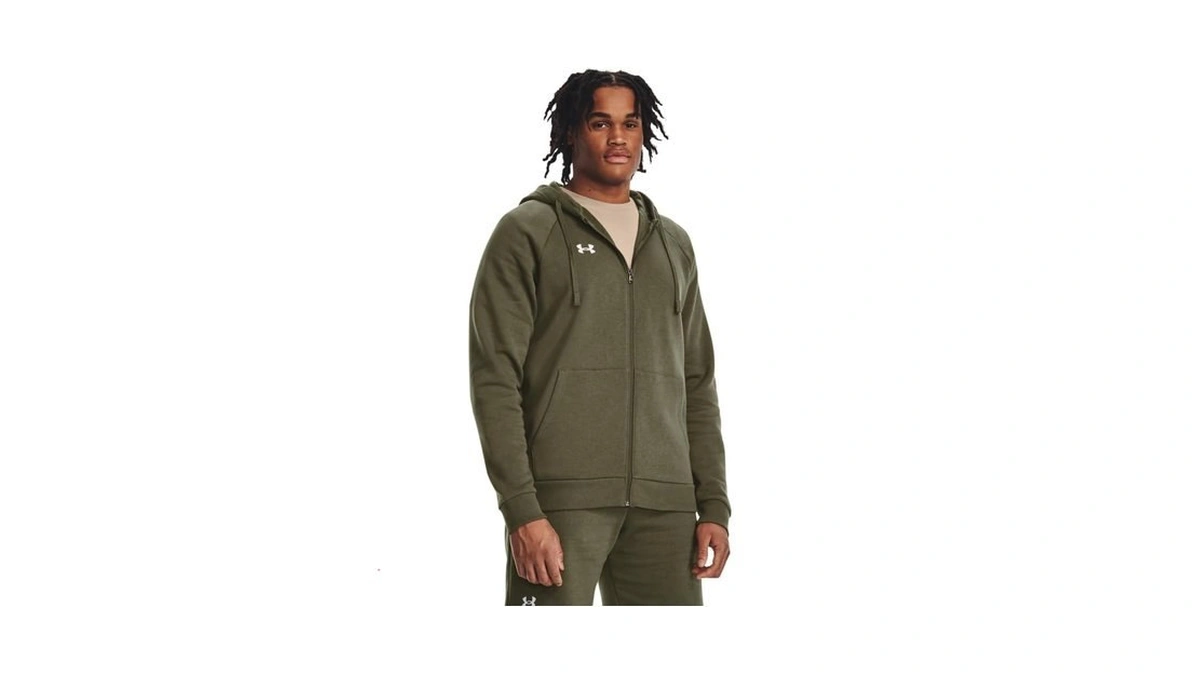 Under Armour Men's Rival Fleece Full Zip Hoodie, (390) Marine
