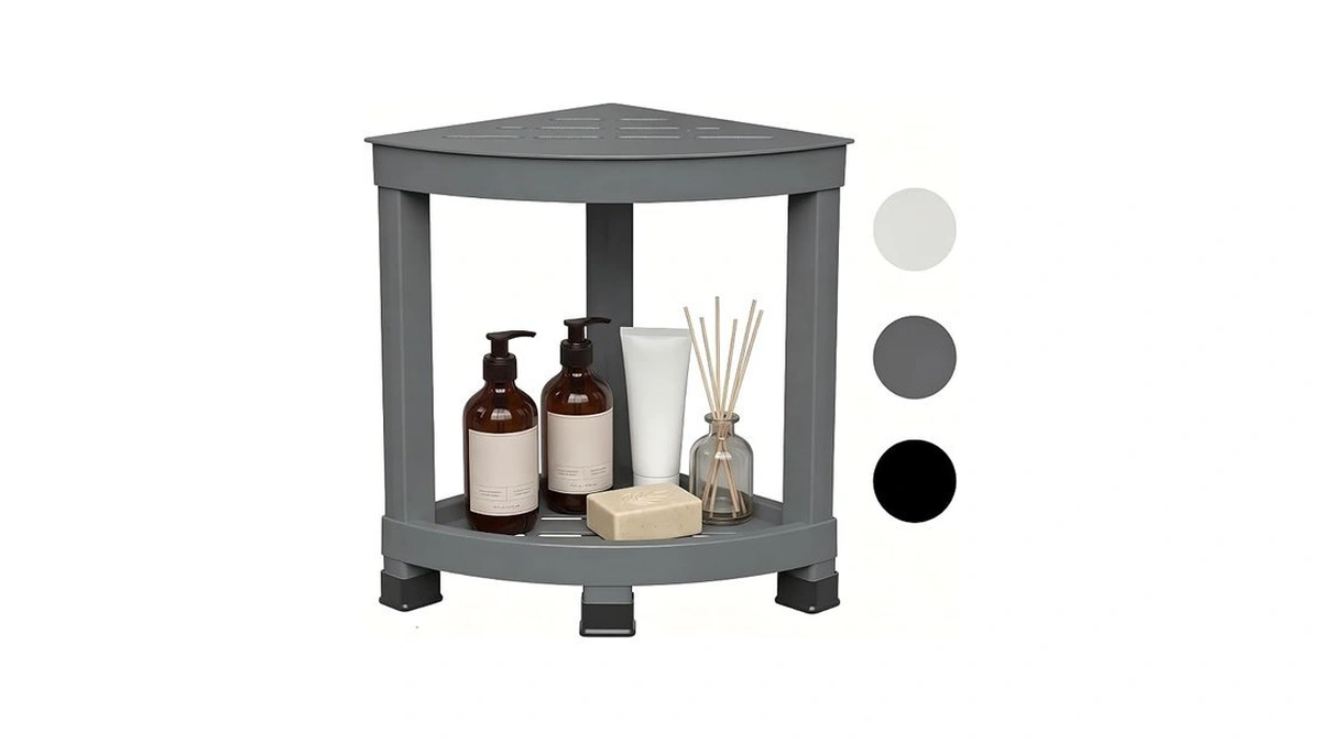 Shower Stool For Inside Shower, Small Bathroom Stool With Storage