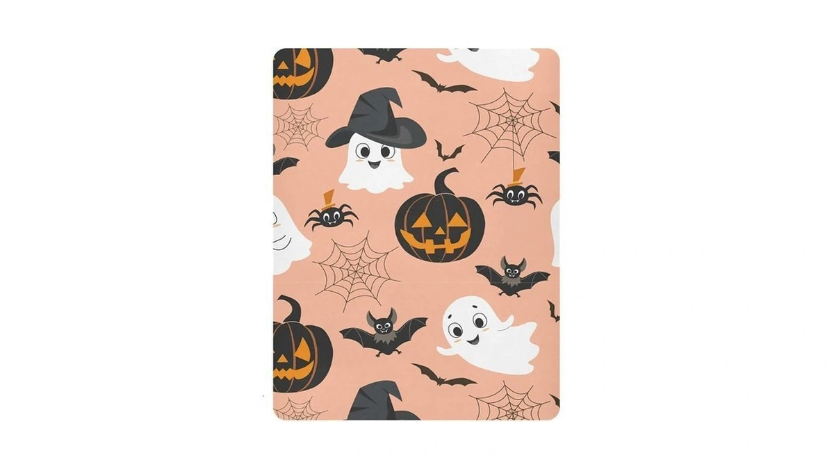 Mazeann Halloween Ghost Crib Sheets Soft Breathable Fitted Baby Playard