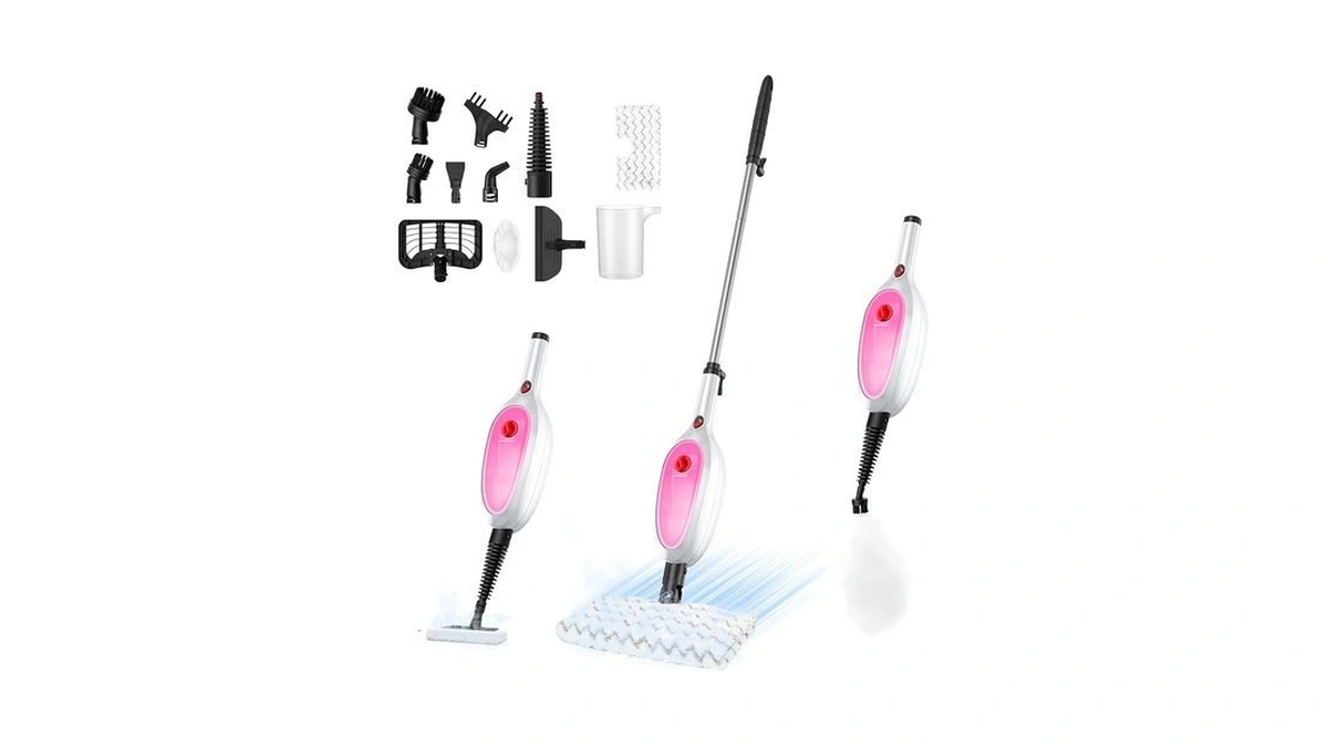 Steam Mop, Detachable Handheld Steam Cleaner With 10-in-1 Multipurpose Accessories,