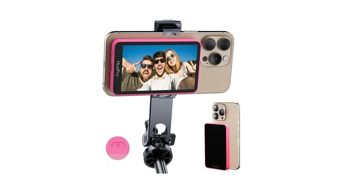 Vlog Selfie Monitor Screen For Iphone Android, Huopro S1 Magnetic