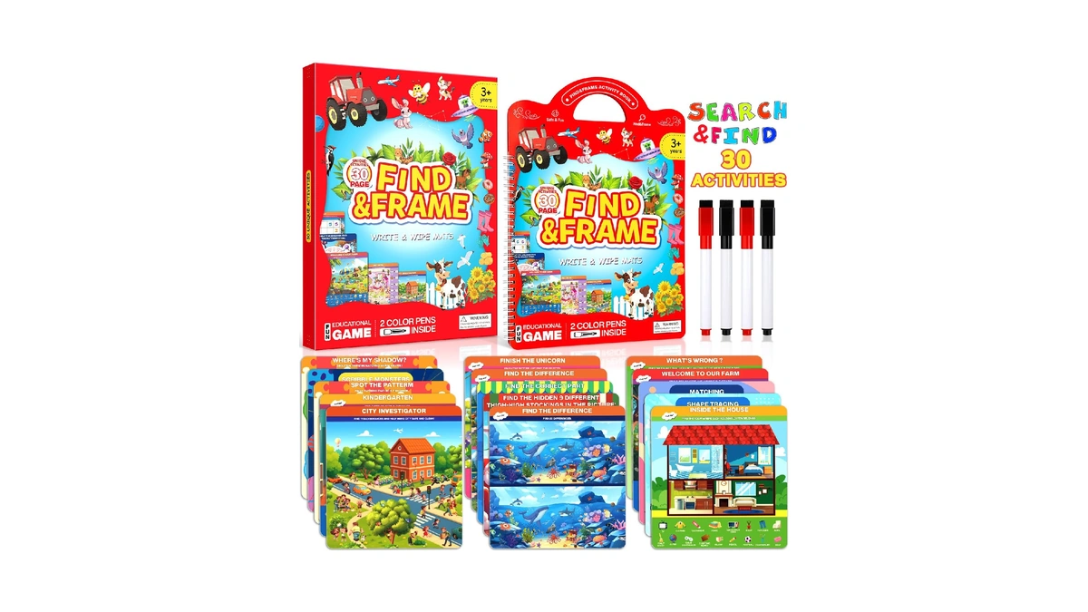 Search And Find Activity Book For Kids Ages 3-5, Preschool