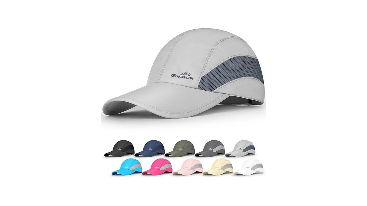 Gxcror Running Hat For Men Women Quick-dry Baseball Cap Upf50+