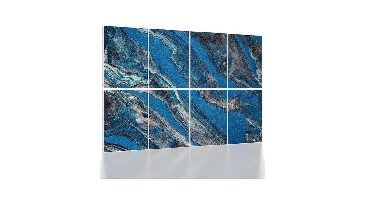 Umiacoustics 8 Pcs 0.7inch Thick Art Acoustic Panels, Total 47.2”