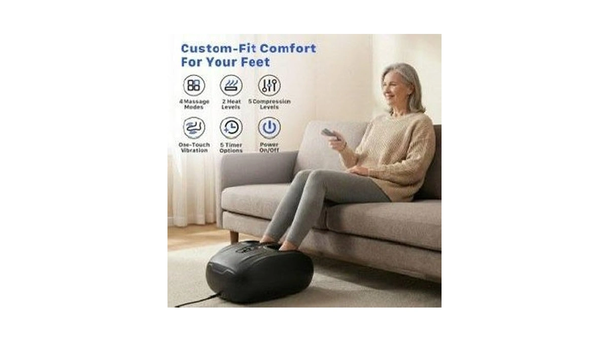 Musugy Foot Massager With Heat And Compression 2026 Upgraded Shiatsu